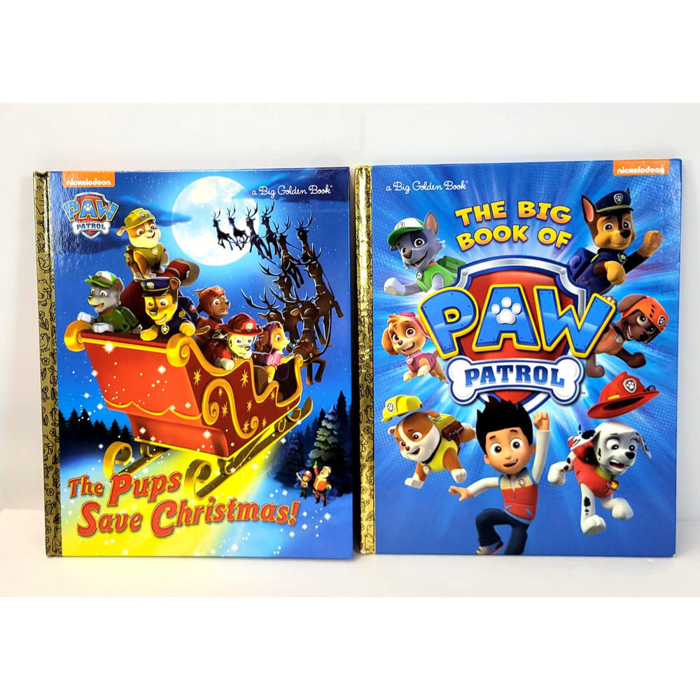 Big Book Of PAW Patrol & Pups Save Christmas Tillworth Sullivan Golden HC Lot